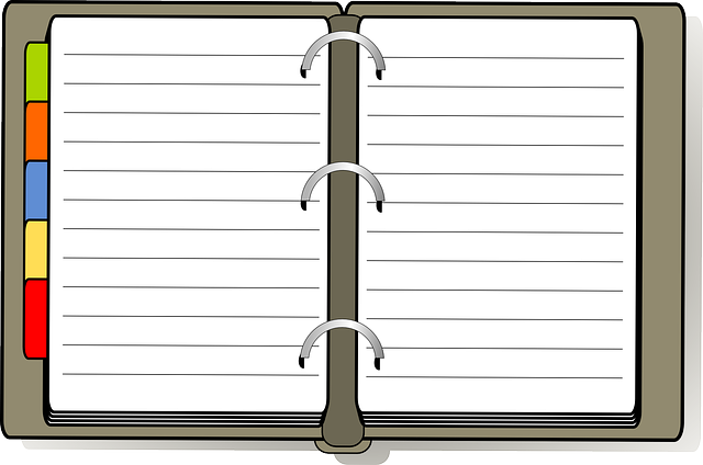 组织者 书 日记 - 免费矢量图形