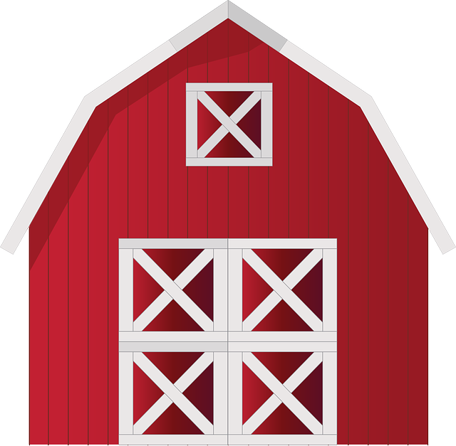 谷仓 农场 红色的 - 免费矢量图形