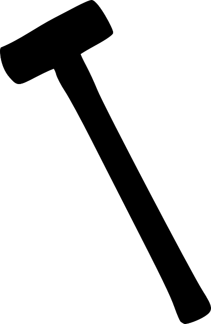 八角锤 锤子 轮廓 - 免费矢量图形