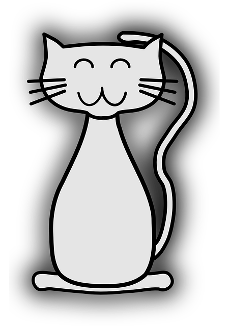 猫 宠物 微笑 - 免费矢量图形