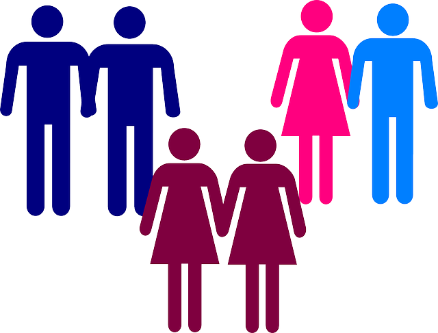 夫妻 象形图 同性恋 - 免费矢量图形