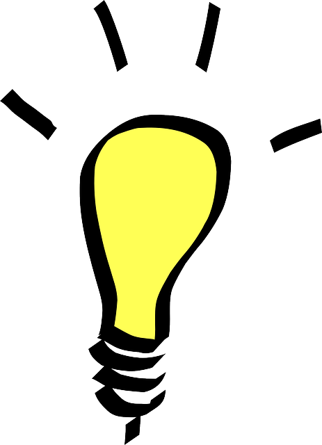 光 电灯泡 黄色 - 免费矢量图形