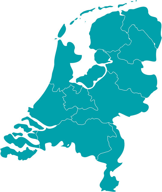 荷兰 地图 欧洲 - 免费矢量图形