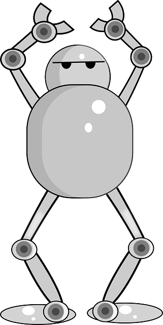 机器人 手 万岁 - 免费矢量图形