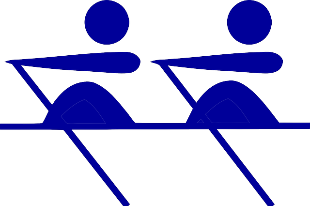 赛艇运动员 象征 孤立 - 免费矢量图形