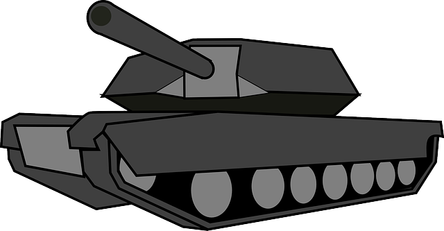 战争 坦克 灰色的 - 免费矢量图形