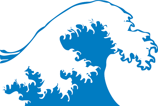 海浪 大 泡沫 - 免费矢量图形