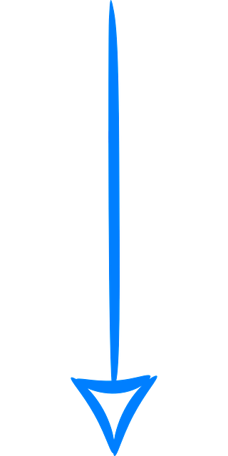 箭 下 向下箭头 - 免费矢量图形