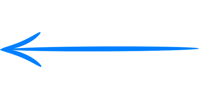 箭 剩下 蓝色的 - 免费矢量图形