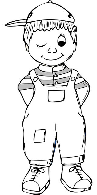 男孩 眨眼 年轻 - 免费矢量图形