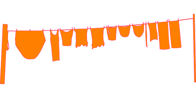 晾衣绳 极点 衣服 - 免费矢量图形