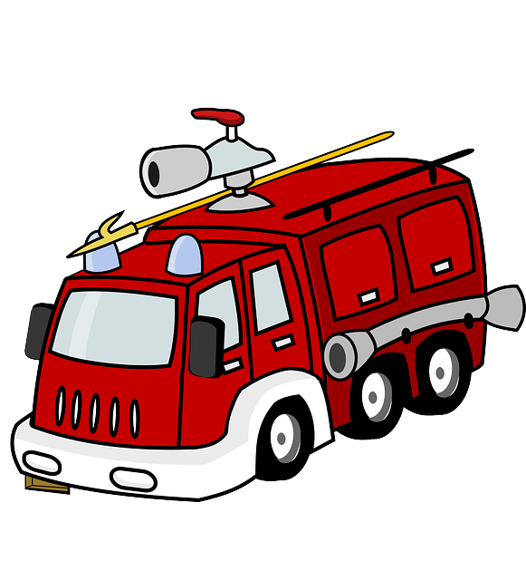 消防车 红色的 紧急情况 - 免费矢量图形