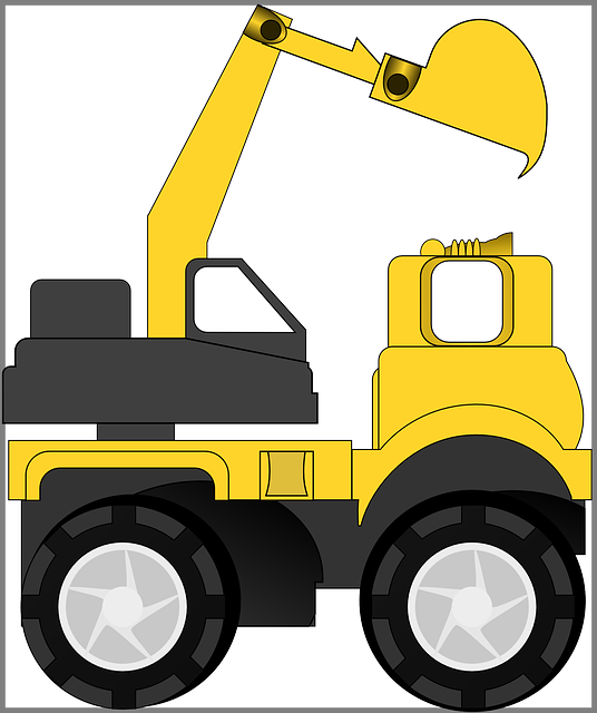 重型机械 卡车 建造 - 免费矢量图形