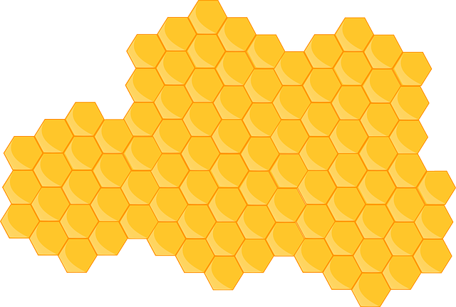 六边形 黄色 蜂窝 - 免费矢量图形
