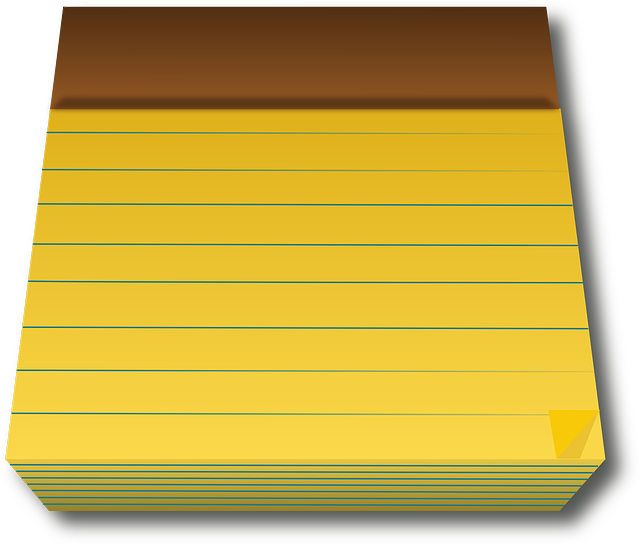 法律垫 黄色 纸 - 免费矢量图形
