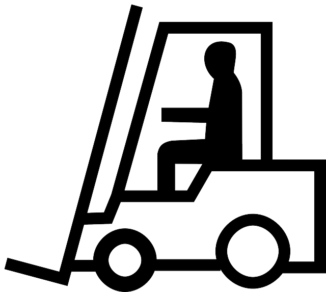 托盘运输车 平衡重的卡车 叉车打桩机 - 免费矢量图形