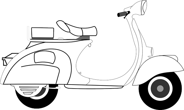 小型摩托车 黑盾胡蜂 艺术 - 免费矢量图形