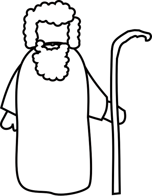 牧羊人 牧人 老人 - 免费矢量图形