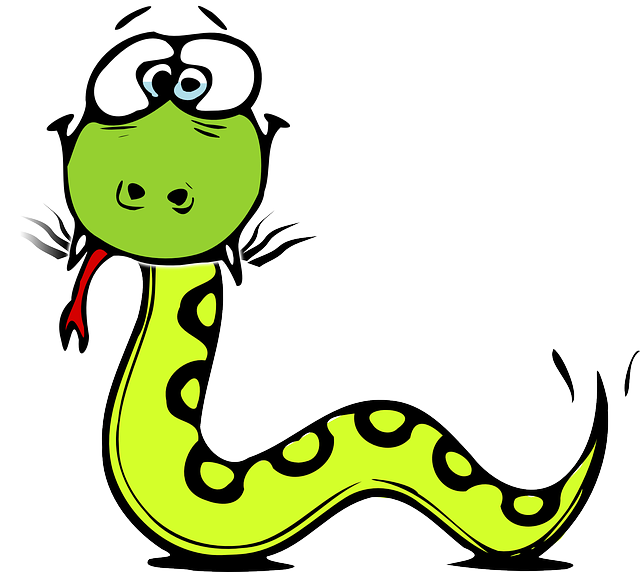 蛇 Python 绿色 - 免费矢量图形