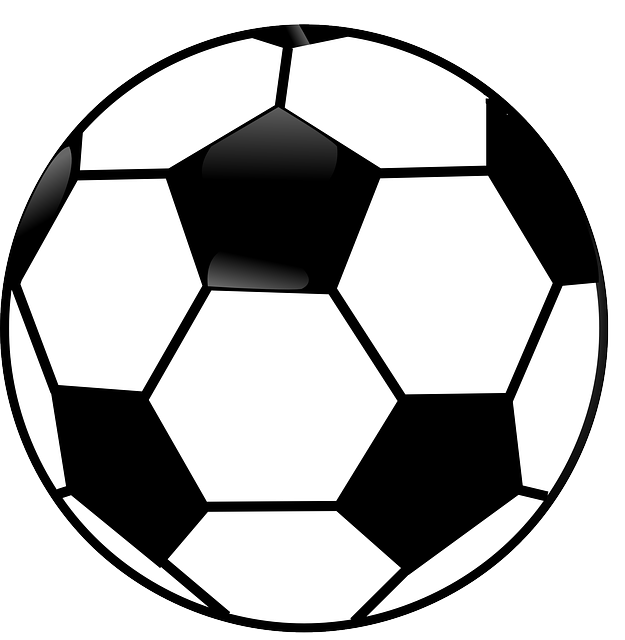 足球球 球 黑和白 - 免费矢量图形