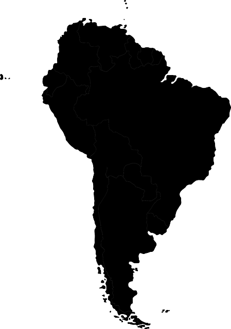 南美洲 地图 大陆 - 免费矢量图形