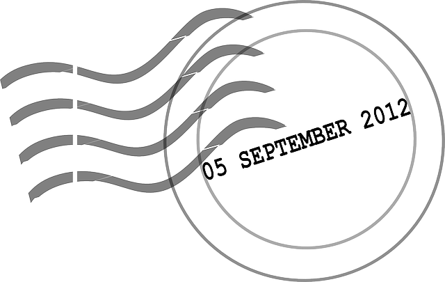 邮票 邮政 日期 2012 年 9 月 5 - 免费矢量图形