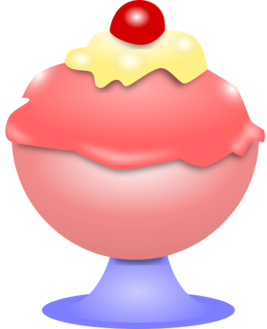 圣代 冰淇淋 奶油 - 免费矢量图形