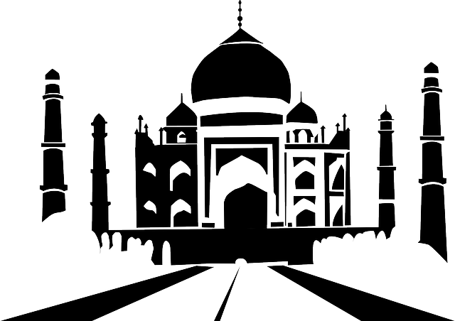 泰姬陵 结构 印度 - 免费矢量图形