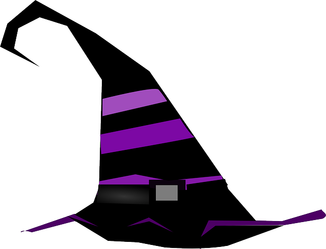 巫婆 帽子 条纹 - 免费矢量图形