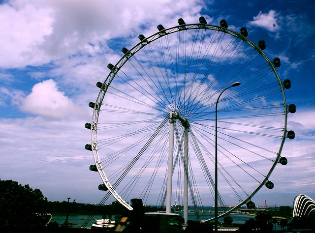 新加坡摩天观景轮 高点 骑 - 上的免费照片