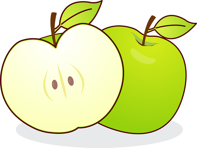 苹果 青苹果 水果 - 免费矢量图形