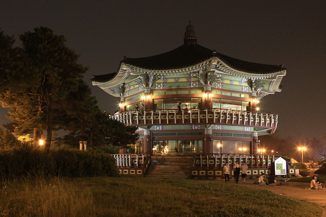 八角形 市中心 夜景 - 上的免费照片