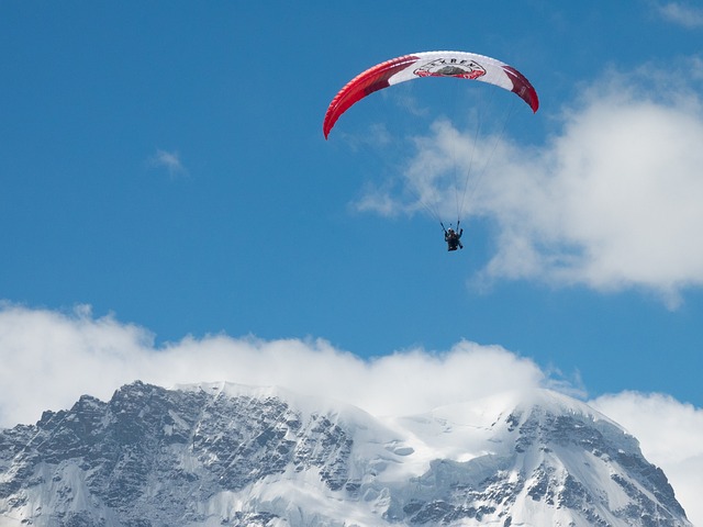 滑翔伞 飞行员 瑞士 - 上的免费照片
