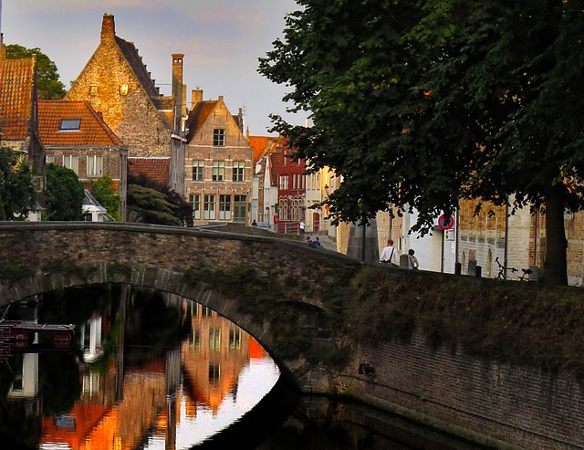 布鲁日 运河 比利时 - 上的免费照片