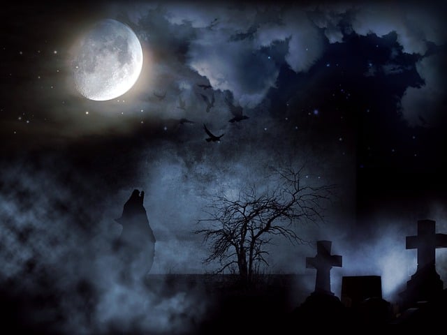 墓地 可怕的 月亮 - 上的免费图片