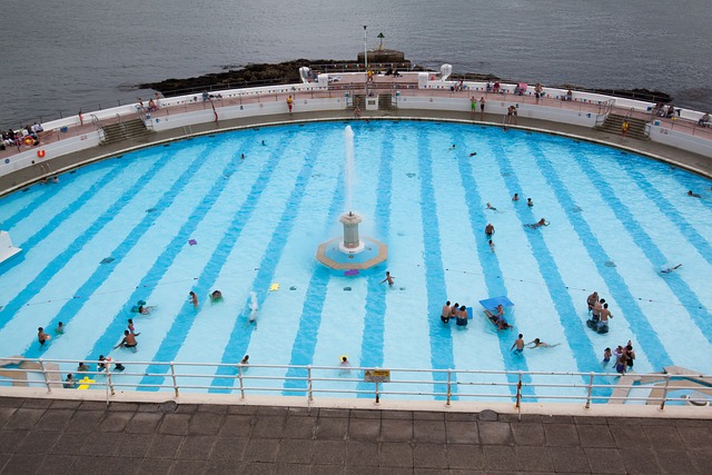 游泳池 半圆形 海 - 上的免费照片