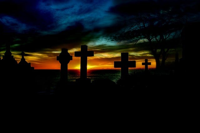 日出 墓地 叉 - 上的免费图片