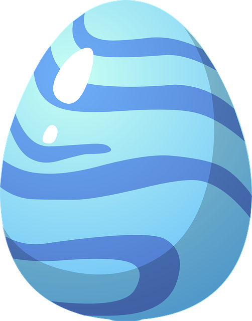 蓝色的 复活节 蛋 - 免费矢量图形
