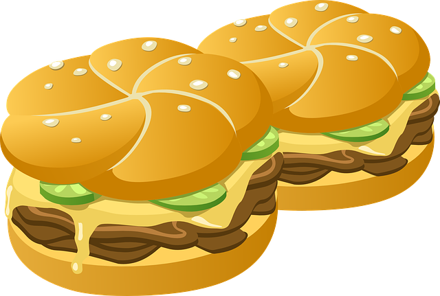 汉堡 快餐 食物 - 免费矢量图形
