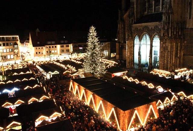 圣诞市场 乌尔姆 乌尔姆大教堂 - 上的免费照片