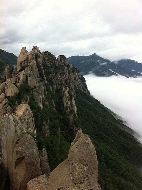 蔚山岩 雪岳山 云海 - 上的免费照片