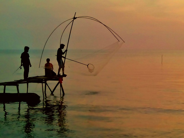 海 渔夫 钓竿 - 上的免费照片
