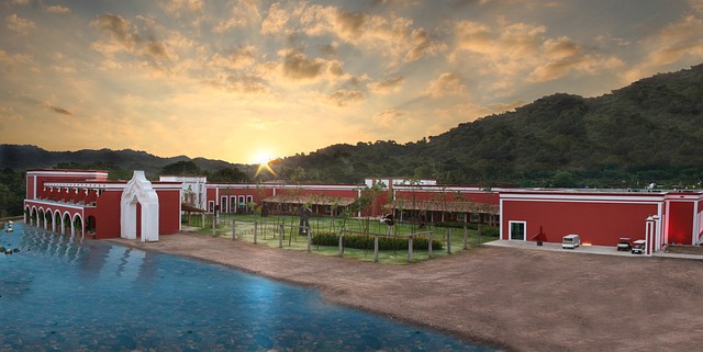 日落 酒店 景观 - 上的免费照片