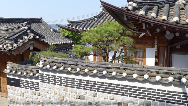 韩式屋村 古典建筑 - 上的免费照片