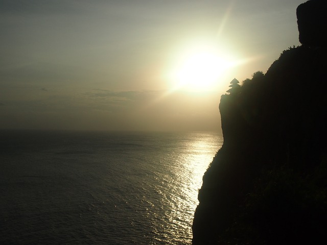 日落 悬崖 巴厘岛 - 上的免费照片