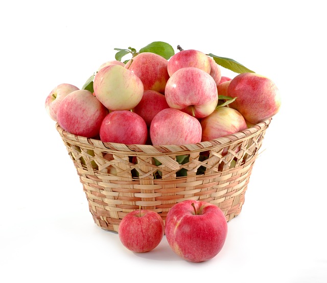 苹果 篮子 水果 - 上的免费照片