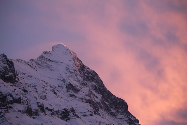 艾格峰 山 日落 - 上的免费照片