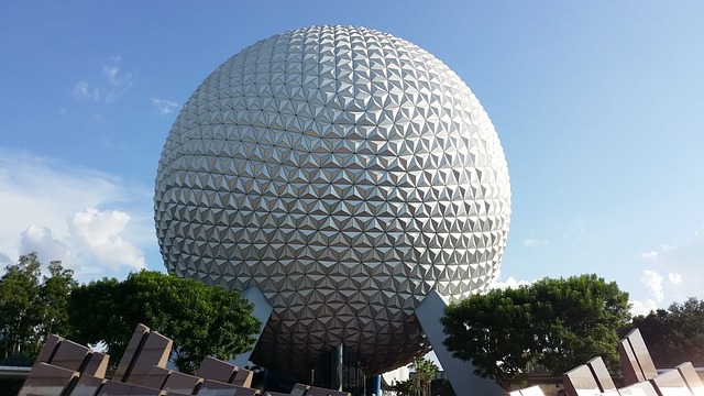 迪士尼乐园 Epcot 球 宇宙飞船 地球 - 上的免费照片