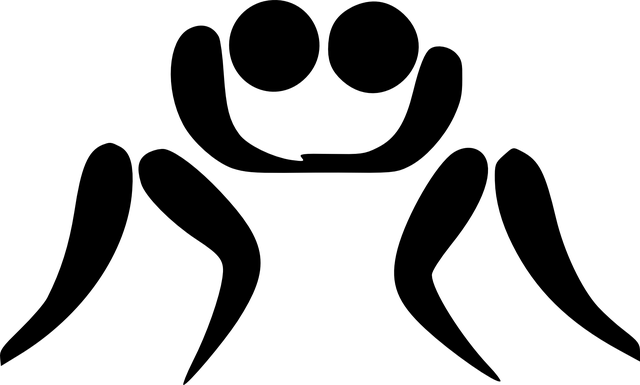 摔角 象形图 亚洲运动会 - 免费矢量图形