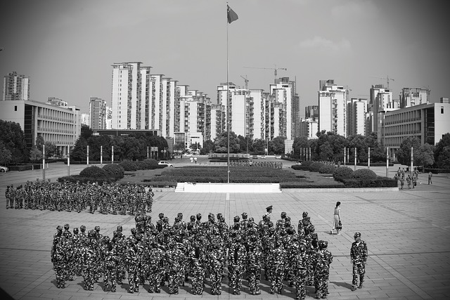 军训 校园 大一 - 上的免费照片